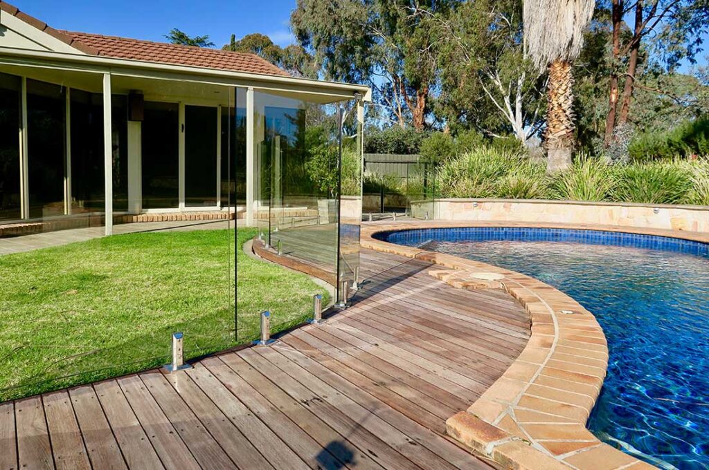 Backyard pool in a Bundaberg clients home