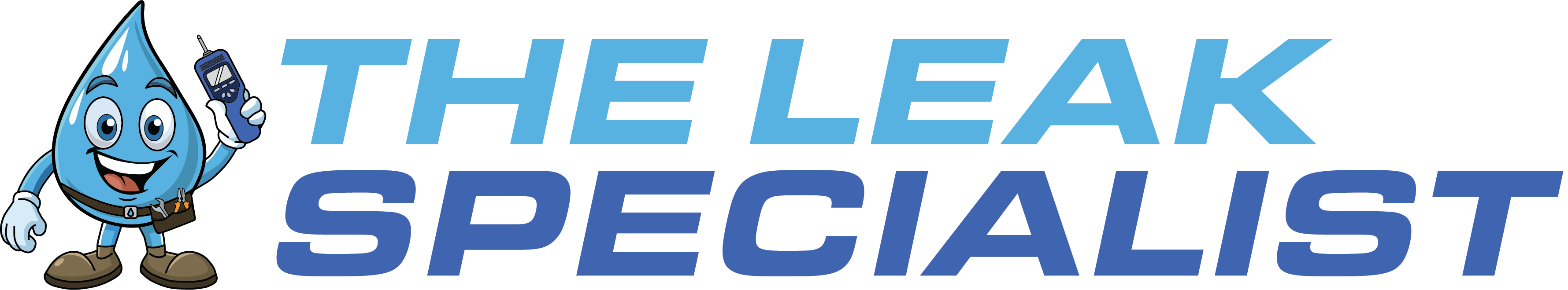 The Leak Specialist Logo - White outline